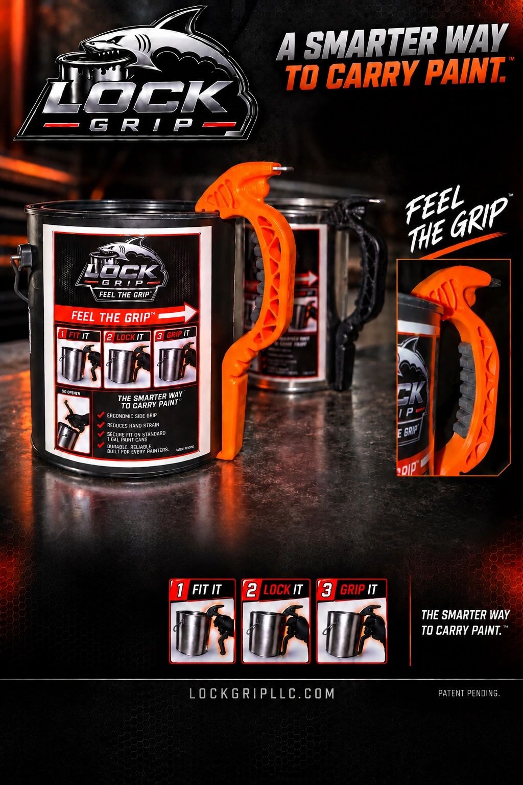 LockGrip paint can carrier — A Smarter Way to Carry Paint